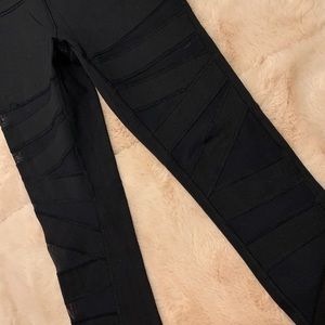 Lululemon Wunder Under Mesh Panel Black Legging